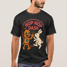 Hop Hop Dash – Süßer orangefarbener Roboter und we