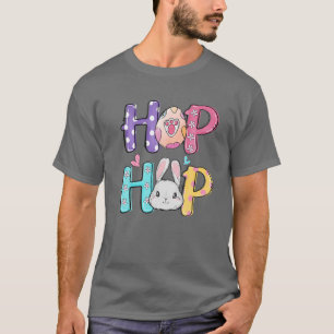 Hop Niedlich Bunny Rabbit Ostereier Gewitter Oster T-Shirt