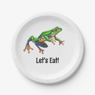 Hop On Over Frog Birthday Pappteller