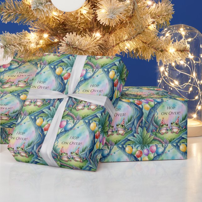 Hop On Über Geburtstagsfeier  Geschenkpapier (Feiertage)