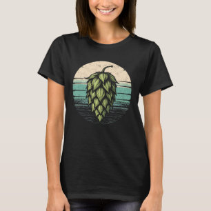 Hop Retro Tee Brauer Lustig Craft Beer Trinken IPA