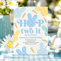 Hop Two It Bunny 2. Geburtstag Junge Bunny Party