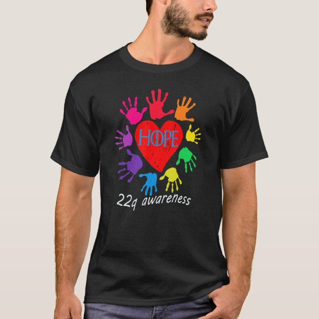 HOPE 22q awareness , diGeorge syndrome ,funny desi T-Shirt (Vorderseite)