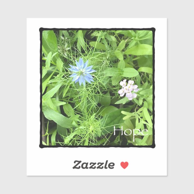 Hope 4 x 4 Vinyl Aufkleber (Blatt)