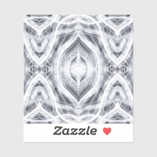 Hope Abstract Black and White Watercolor Art Aufkleber (Blatt)