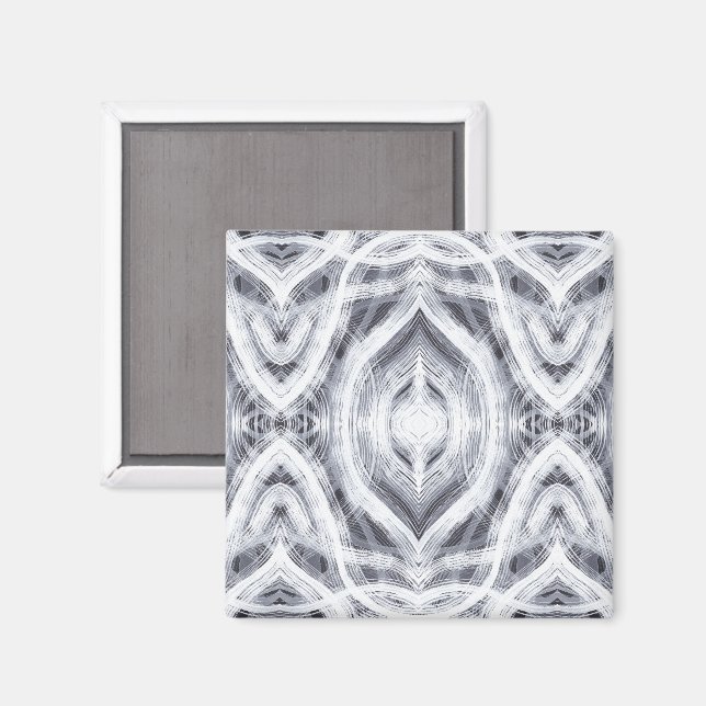 Hope Abstract Light White Watercolor Art Magnet (Vorderseite/Rückseite)