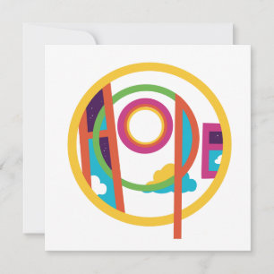 Hope Abstrakt Modern Art Note Card Smilelines Mitteilungskarte