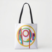Hope Abstrakt Modern Illustration Tote Bag