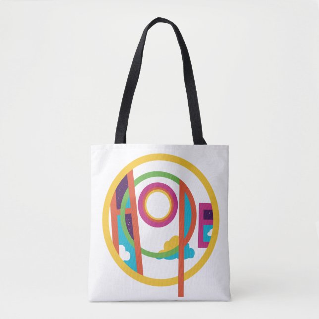 Hope Abstrakt Modern Illustration Tote Bag (Vorderseite)