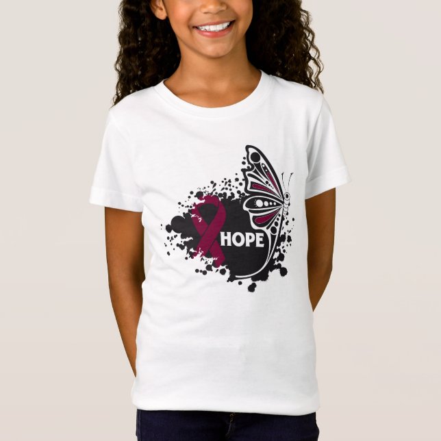 Hope Amyloidose Butterfly T-Shirt (Vorderseite)