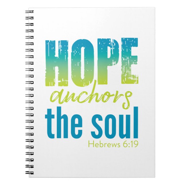 Hope Anchors Soul - Hebräer 6:19 Notizblock (Vorderseite)