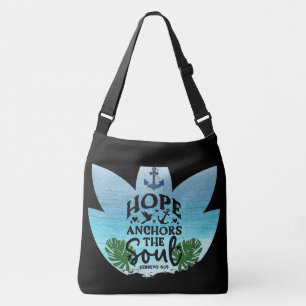 "Hope Anchors the Soul" Bible Verse Tragetaschen Mit Langen Trägern