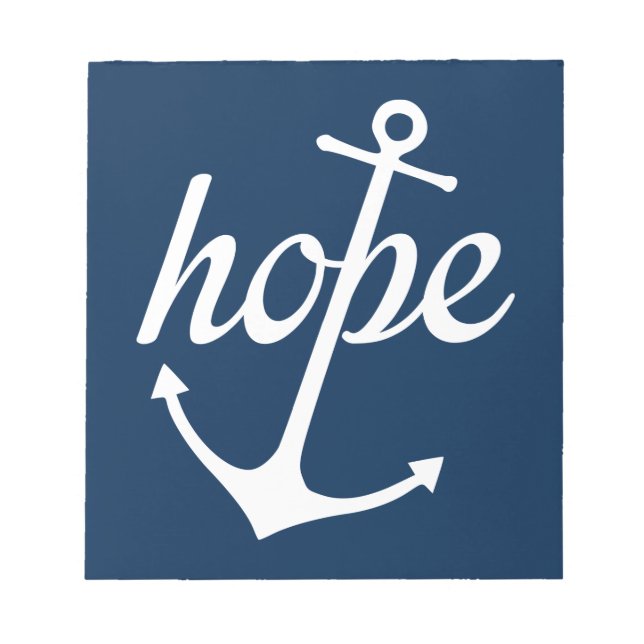 Hope Anchors The Soul (Hebräer 6:19) Notizblock (Vorderseite)