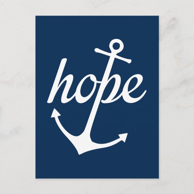 Hope Anchors The Soul (Hebräer 6:19) Postkarte (Vorderseite)