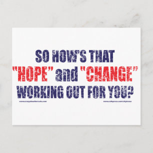 HOPE-and-Change-DST-T-SHIRT Postkarte