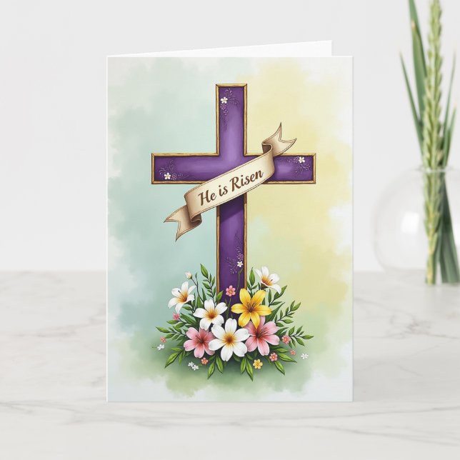 Hope And Renewal Floral Card Karte (Vorderseite)