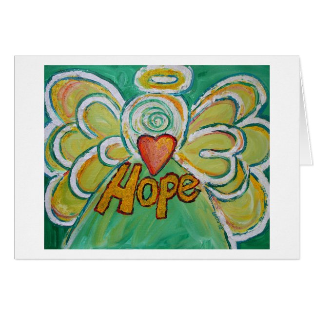 Hope Angel Greeting Card (Vorderseite (Horizontal))