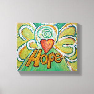 Hope Angel Word Art Malerei Wrapped Canvas Leinwanddruck