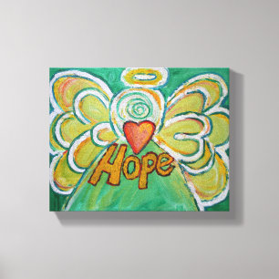 Hope Angel Word Art Malerei Wrapped Canvas Leinwanddruck