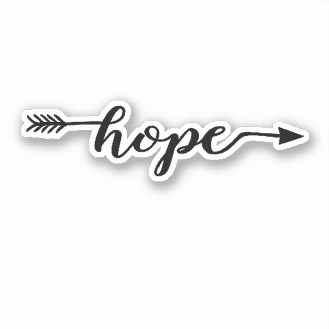 Hope Arrow Sticker (Vorderseite)