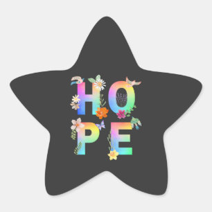 Hope Artistic Positive Motivierend Inspiration Stern-Aufkleber
