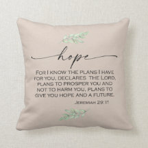 Hope Bible Verse aus Jeremiah 29:11