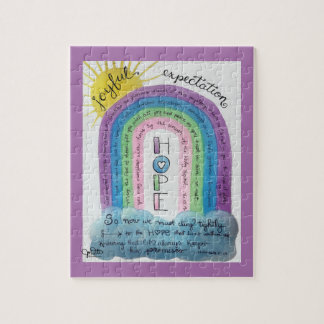 Hope Bible Verse Scripting Wasserfarben Rainbow Ar Puzzle
