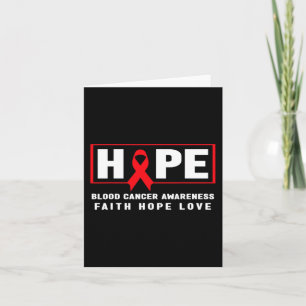 Hope Blood Cancer - Red Ribbon Blood Cancer Awaren Karte