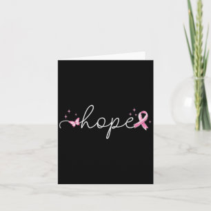 Hope Breast Cancer Awareness Pink Ribbon Krieger B Karte