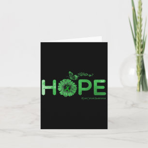 Hope Butterfly Liver Cancer Awareness Geschenke Karte