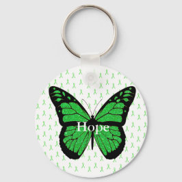 Hope Butterfly Lyme Awareness Ribbon Schlüsselanhä Schlüsselanhänger