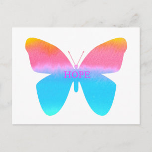 Hope Butterfly Postkarte