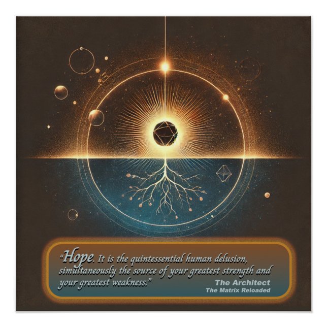 "Hope by The Architecture" Glossy Poster (Vorderseite)