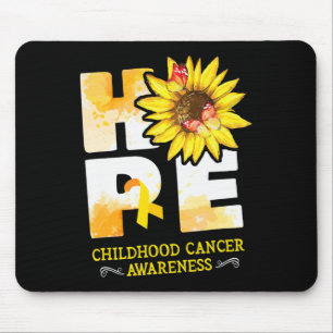 Hope Childhood Cancer Awareness Blume Mousepad