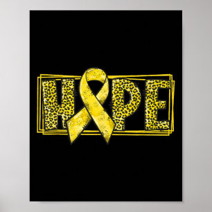 Hope Childhood Cancer Youth Childhood Cancer Aware Poster