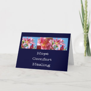 Hope Comfort Healing Cards Freunde Familie Lily Feiertagskarte