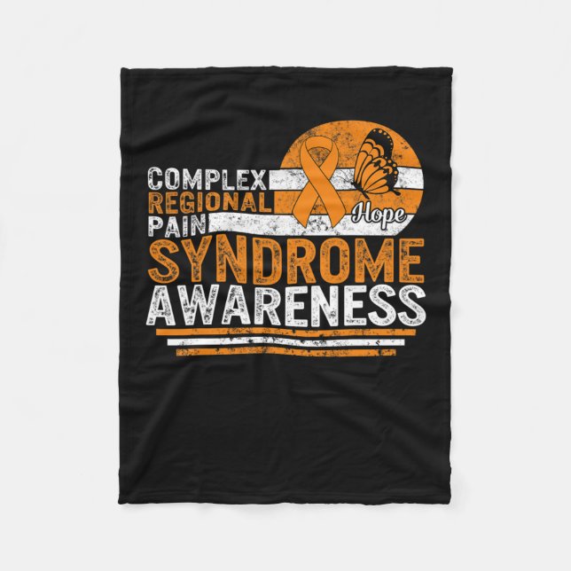 Hope Complex Regional Pain Syndrome Awareness Crps Fleecedecke (Vorderseite)