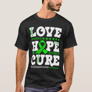 Hope Cure Warrior Niere Disease Awareness Support T-Shirt