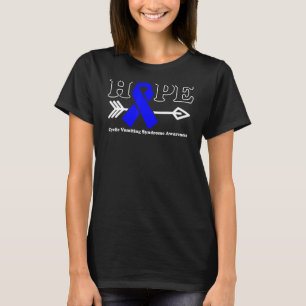 Hope Cyclical Erbrechen Syndrome Awareness Blue Ri T-Shirt