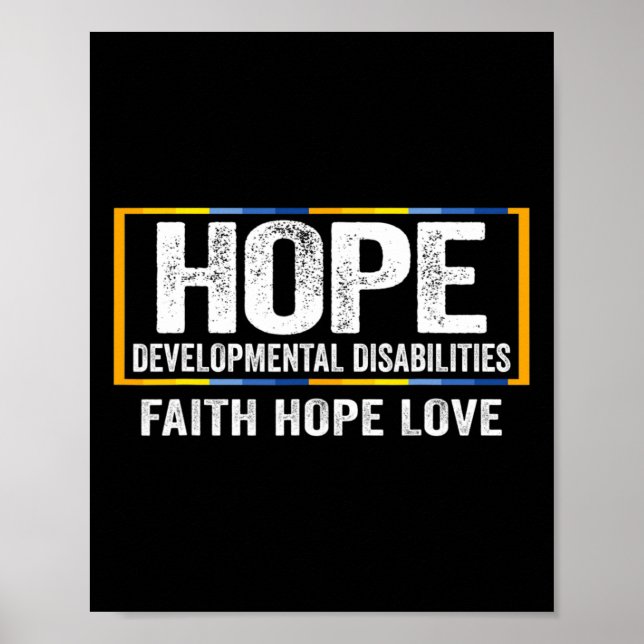 Hope Development Disabilities Awareness Poster (Vorne)