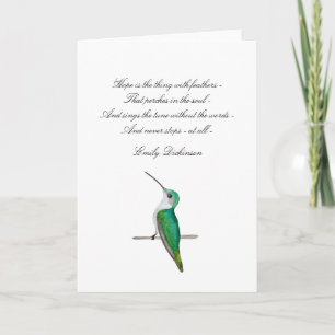 Hope Emily Dickinson Note Card