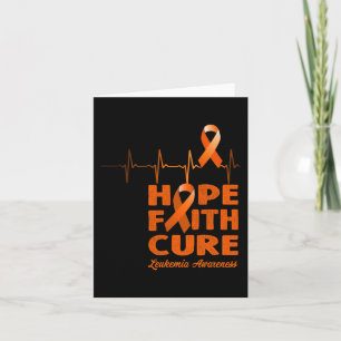 Hope Faith Cure - Leukämie Bewusstsein Karte