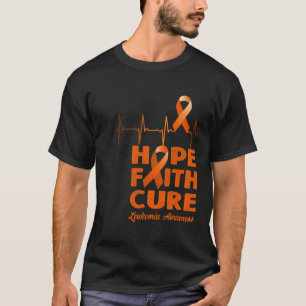 Hope Faith Cure - Leukämie Bewusstsein T-Shirt