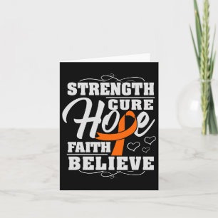 Hope Faith Glaube Leukemia Cancer Awareness Ribbo Karte
