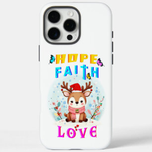 Hope Faith Liebe iPhone 16 Pro Max Hülle