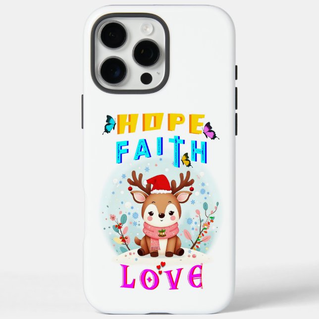 Hope Faith Liebe Case-Mate iPhone Hülle (Rückseite)