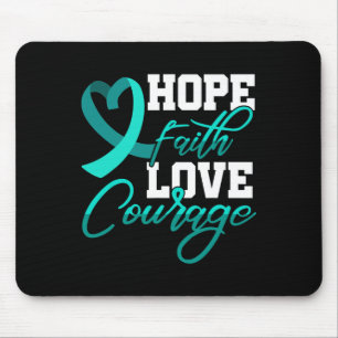 Hope Faith Liebe Courage Pstd Stress Awareness Mon Mousepad