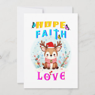 Hope Faith Liebe Karte