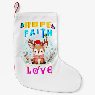 Hope Faith Liebe Kleiner Weihnachtsstrumpf