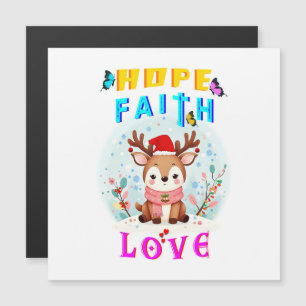Hope Faith Liebe Magneteinladung